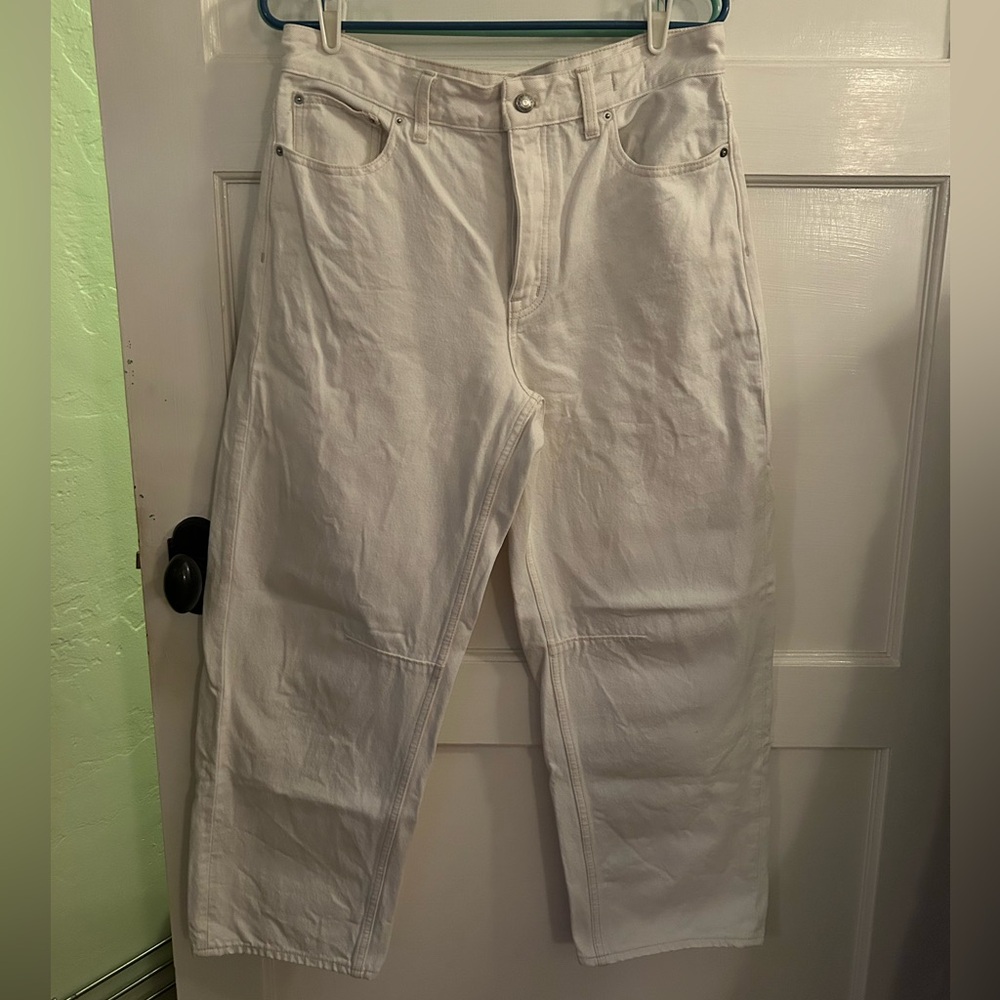 madewell | the darted barrel-leg jeans- vintage canvas - Picture 7 of 13